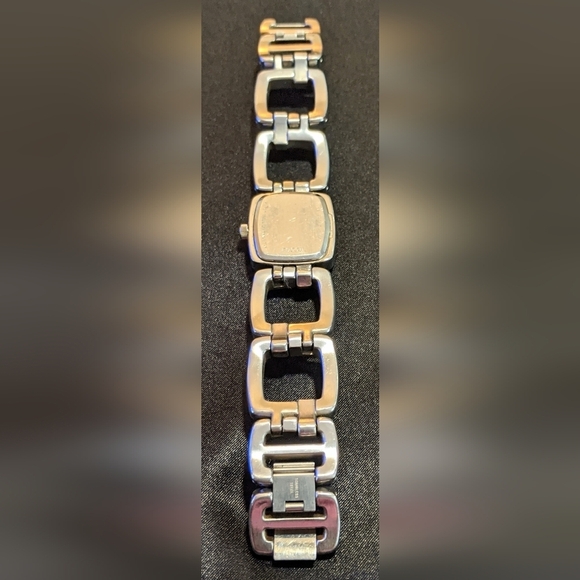 Vintage Fossil Women's Geometric Quartz Watch Stainless Steel Needs Battery - Picture 7 of 11